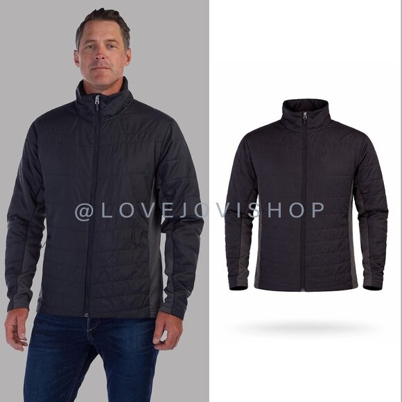 Spyder Other - Mens | Spyder Peak Zip Insulated Mid Layer Puff Ski Jacket | Midnight Blue Grey